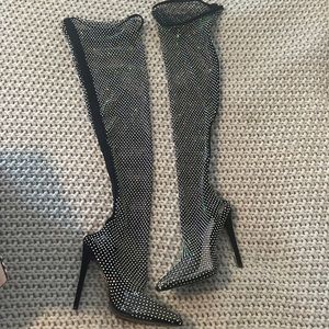 Rhinestone Thigh Highs